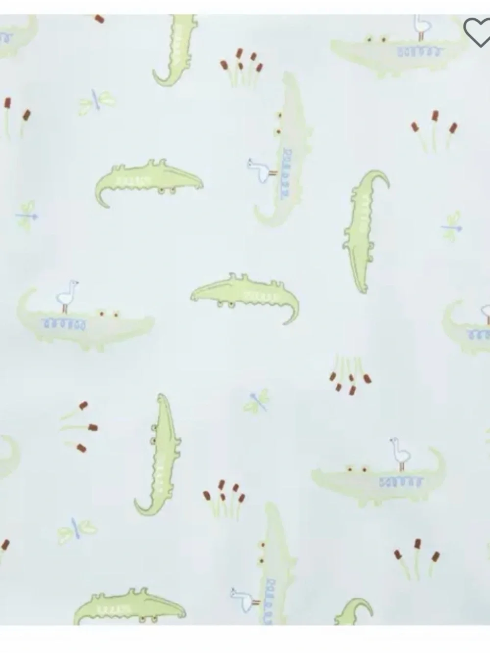 Janie and Jack Light Blue Rashguard One-Piece with Green Alligator Print